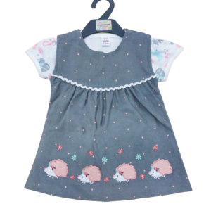 Baby girls casual summer outfit grey