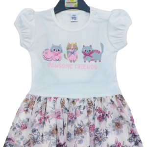 Baby girls / blossom elegance off-shoulder Elven garden fantasy frock