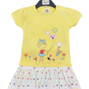 Baby girls childers t-shirt & skirt casual wear (2pcs)