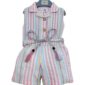 Baby girls striped sleeveless casual summer wear
