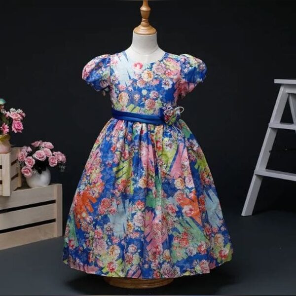 Funky Multi Floral Design Dress