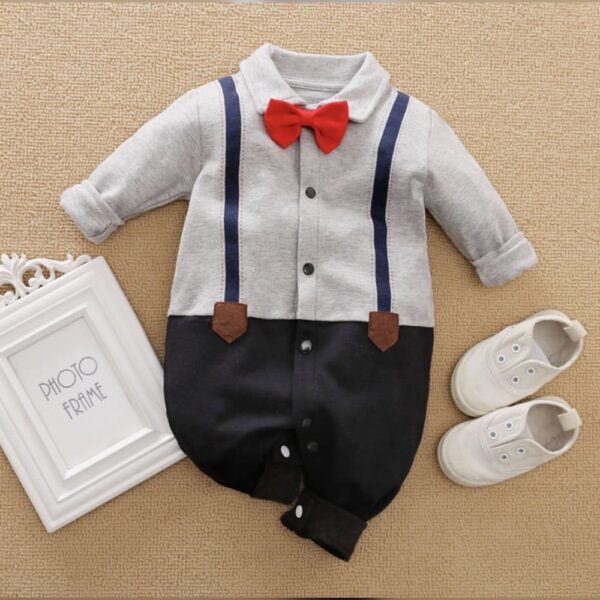 100% Cotton Long-sleeve Baby Jumpsuit