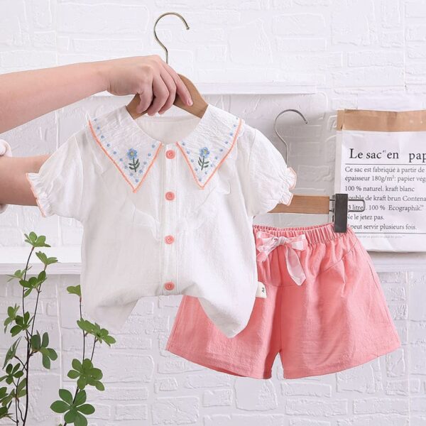 Classic beauty top and shorts pink