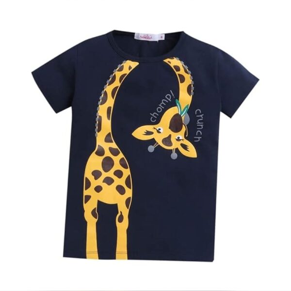 Boys Navy Graphic Print  T-shirt