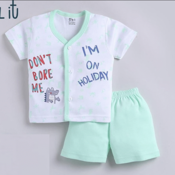 Baby boy / casual wear don't bore me printed top and short /2 pcs