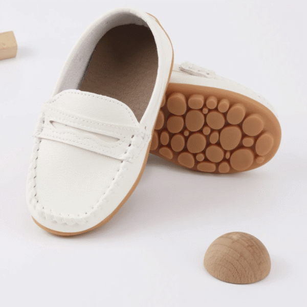 Flat Bottom Soft Sole Sneakers, Classic Casual Sport Loafers, Slip-On Deck Shoes For Baby Boys/Girls, Suitable For Walking, School, Outings