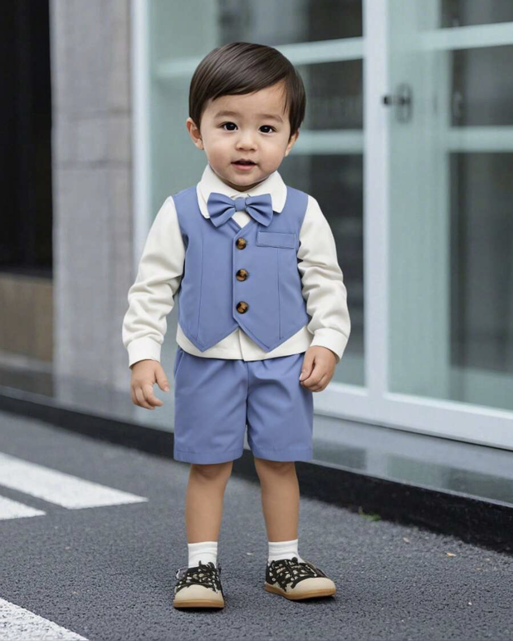 Baby Boy Adorable Yet Elegant Gentlemanly Style, This Boy's