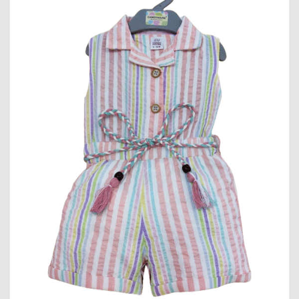 Baby girls striped sleeveless casual summer wear