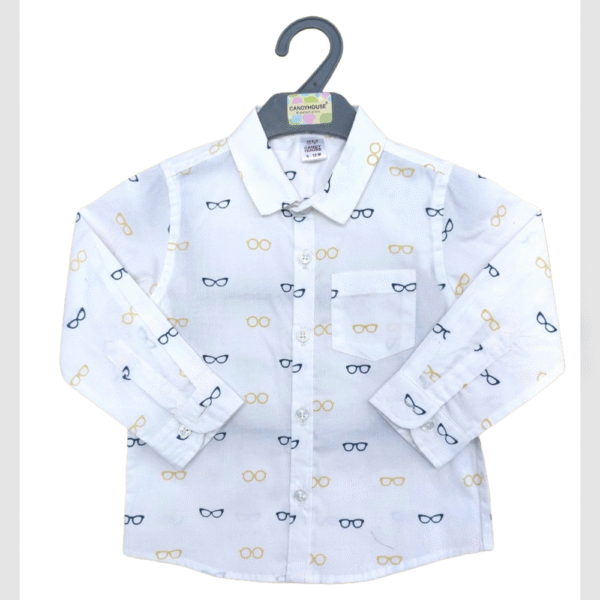 Baby boys/long sleeve shirt/formal and casual wear(pink mixed)