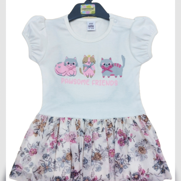 Baby girls / blossom elegance off-shoulder Elven garden fantasy frock