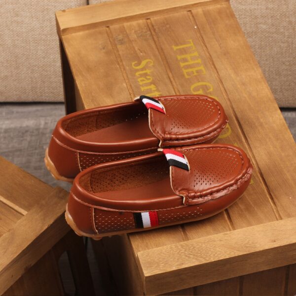 Baby kids loafers (shining brown)