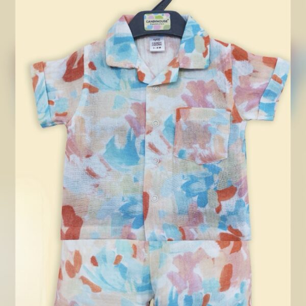 The floral printed casual outfit / 2pcs