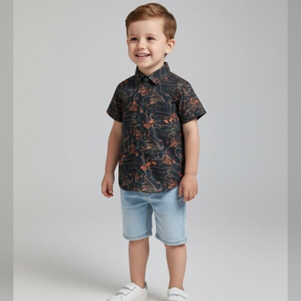 Woodland vine floral shirt