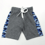 Gray Coloured Knee Lenght Short For Kids