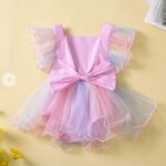 Girls Pink Ruffled Onesies