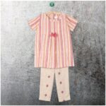 Girls pink top & bottom