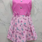 Girls pink floral frock