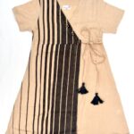 Girls butter color casual dress