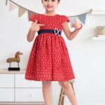 Girls red frock