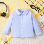 Baby Boys' Solid Color Long Sleeve Top