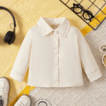 Baby Boys' Solid Color Long Sleeve Top