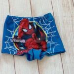 Blue  Spider man printed spiderman boys swim shorts