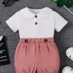 New Summer Arrival Baby Boys Elegant Gentleman Suit Set