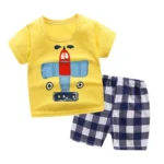 Baby boy/high flight casual wear t-shirt with short /2 pcs