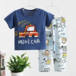 Baby boy/ mini car printed t-shirt with pant / night wear /2pcs