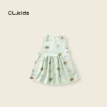Baby girl/flowers disign light green colur frocks