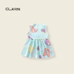 Baby girl/ rabbit symbol blue colur frocks