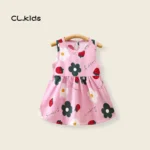 Baby girl/flowers disign pink colur frocks