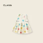 Baby girl/ bitty bear symbol light yellowcolur frocks