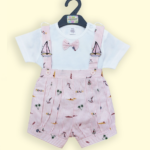 Baby boy & girl romper type casual out fit ( pink colour )