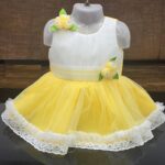 Baby girl/ party frock /little girl fashion (yellowcolour)