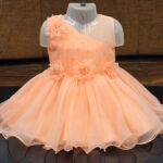 Baby girls bithday party frocks (orange)