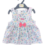Baby girls sleeveless frock flower printed