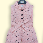 Baby girls sleeveless romper pink