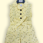 Baby girls sleeveless romper kit yellow
