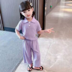 Baby girls coordinating t-shirt with short (2pcs)