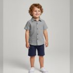 Classic grey button up /casual shirt