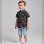 Woodland vine floral shirt