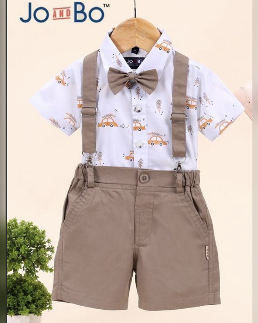 1764584896_screenshot-2025-11-29-at-233711.jpg Toddler gentleman outfit 4pcs blue shirt and greyshort with suspender (Blue) - Image 1