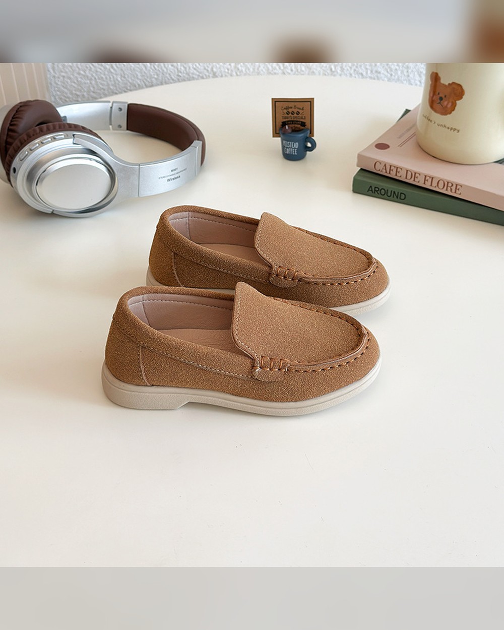 1766237507_o1cn01cgme1w1kgno51p8lu-2137521137-0-cib.jpg Camel Brown Suede Baby Loafers with Soft Sole - Image 1
