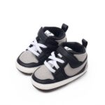 Black & Grey Baby High-Top Sneakers
