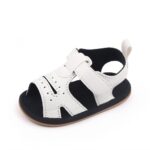 White Velcro Strap Baby Sandals