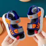 Blue & Black Sporty Baby Sandals