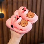 Pink Bear Baby Clog Sandals