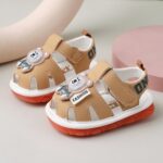 Tan Cartoon Baby Sport Sandals