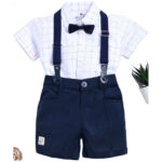 Gentalman outfit suspender wfull kit / shirt and shirt with bow (4pcs)